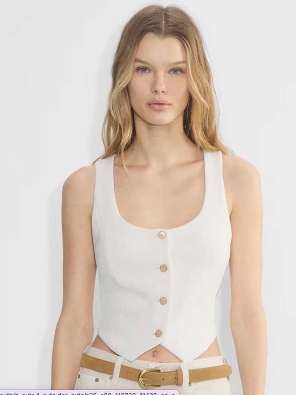 Aritzia Rocco Vest Light Birch Sz 0